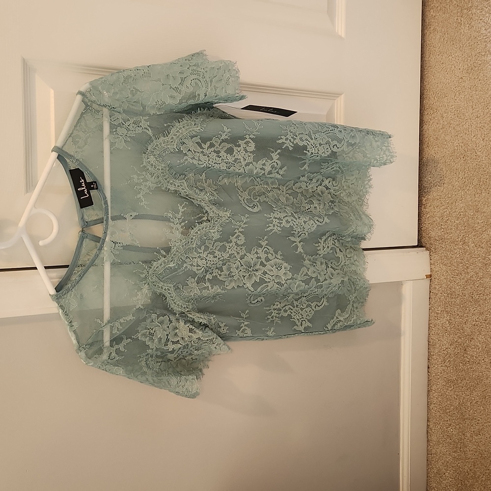 Brand new and never worn small lace Lulus top